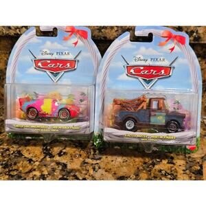 Disney Pixar Cars EASTER MATER & PAINTED LIGHTNING McQUEEN Lot Of 2 NEW 2026